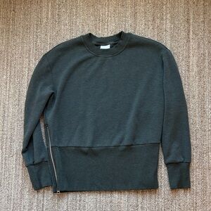 Varley Lowry Sweatshirt Olive Marl Green Small